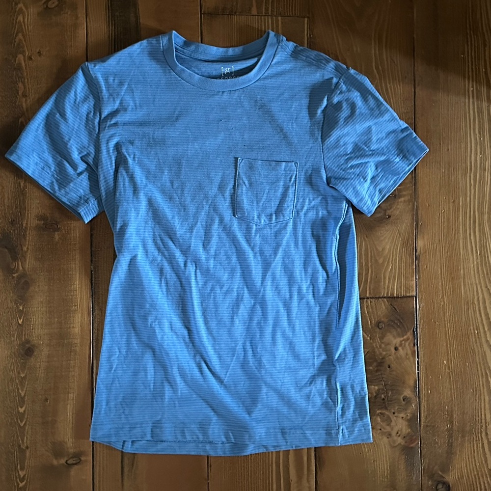 George Light Blue Pocket Tee